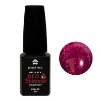 Гель-лак Planet Nails, "Red Shimmer" - 831, 8мл