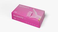 Перчатки GLOVITY нитриловые XS (СВЕТЛО-РОЗОВЫЕ) 50 пар