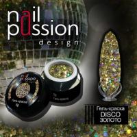 Nail Passion Гель-краска Disco Золото