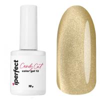 Гель-лак Candy cat color gel 12, 10г. стеклянный флакон с кистью