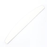 Пилка для ногтей широкая полукруглая белая100/180