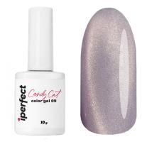 Гель-лак Candy cat color gel 09, 10г. стеклянный флакон с кистью