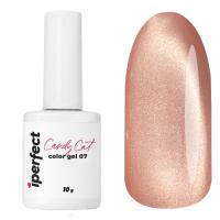Гель-лак Candy cat color gel 07, 10г. стеклянный флакон с кистью
