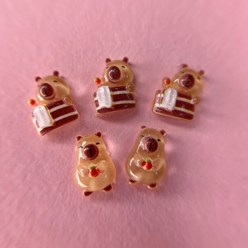 1857 Фигурки объемные "Капибара" 5шт