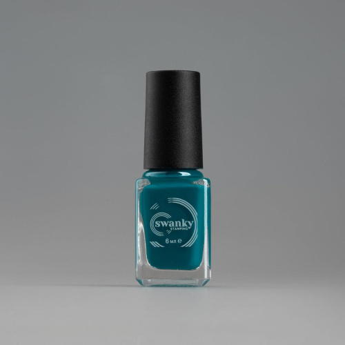 Лак для стемпинга Swanky Stamping S66 темно-бирюзовый 6мл
