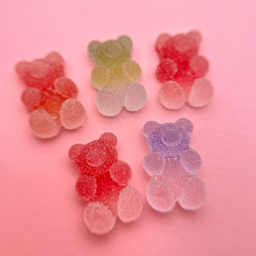 1811 Фигурки объемные "Мармеладные медвежата" 5шт