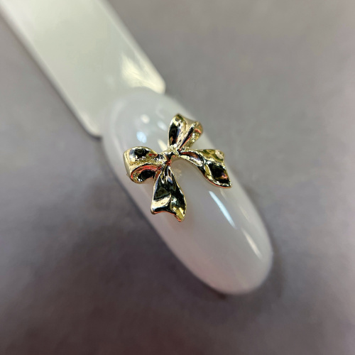 1854 Фигурки объемные "Бантики" металл 5шт