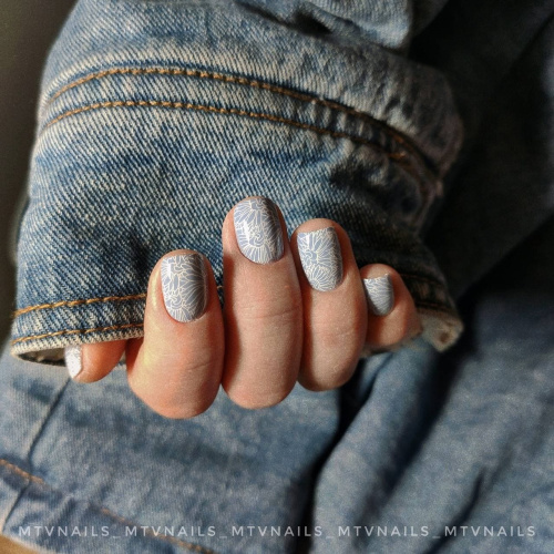 Swanky Stamping, Лак для стемпинга №002 - Белый (10 мл)