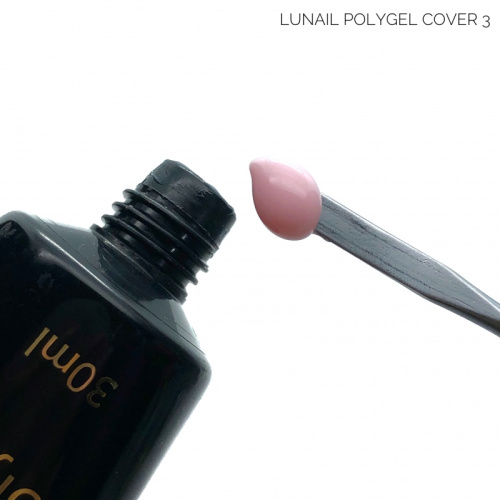 Polygel LUNAIL -молочно-розовый COVER 3(30мл)