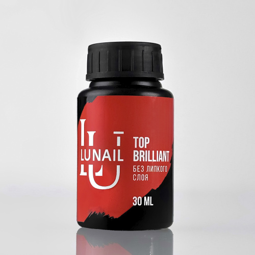 (30 мл) LUNAIL топ Brilliant без липкого слоя