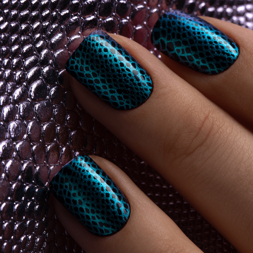 Swanky Stamping, Лак для стемпинга S60 - Хамелеон изумруд (6 мл)