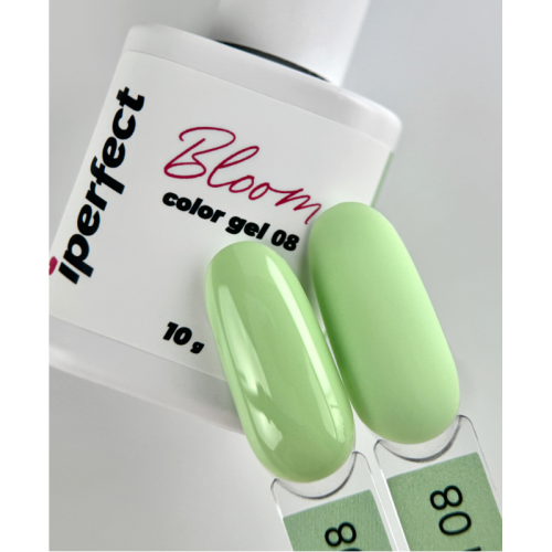 Гель-лак Bloom color gel 08, 10г. стеклянный флакон с кистью