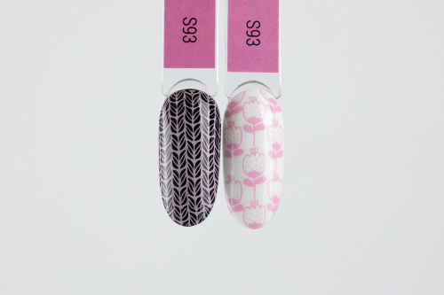 Swanky Stamping, Лак для стемпинга S93 - Облачно розовый (6 мл)