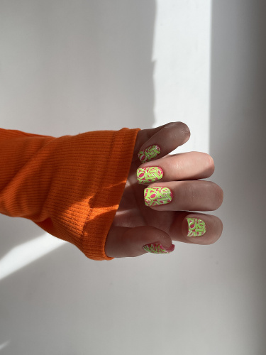 Swanky Stamping, Лак для стемпинга S20 — Неоново-салатовый