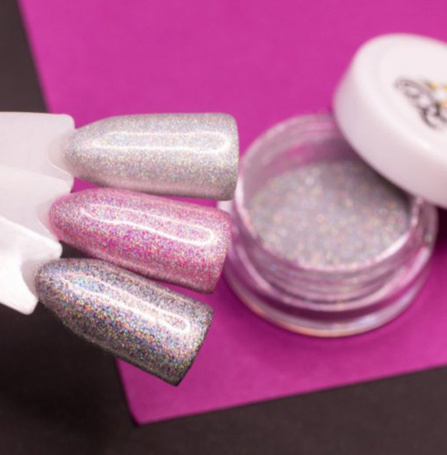 1078 Голографическая втирка "Серебряная вспышка" 1г