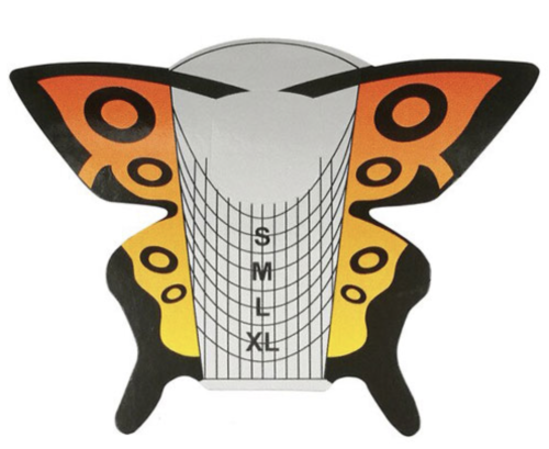 Формы бабочка оранж.-черная 500шт