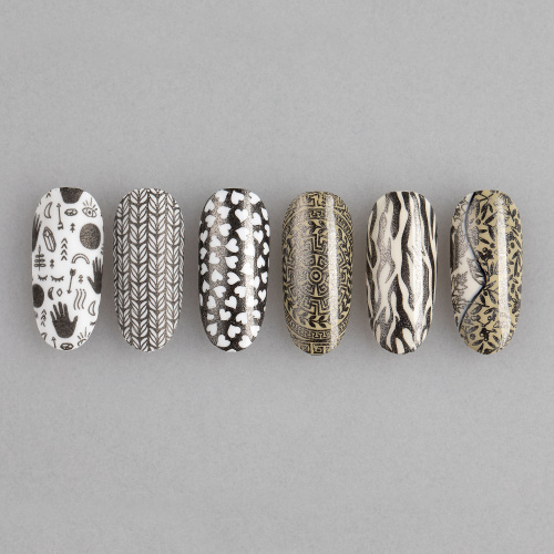 Swanky Stamping, Лак для стемпинга S32 - Черный с серебряными блестками (6 мл)