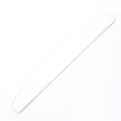 Пилка для ногтей широкая полукруглая белая100/180