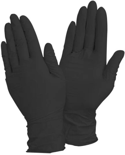 Перчатки GLOVITY нитриловые S (ЧЕРНЫЕ) 50 пар