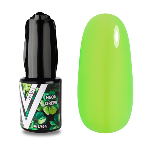 Гель-лак витраж Neon Green 10мл 964