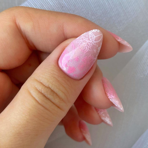 Swanky Stamping, Лак для стемпинга S13 — Светло-розовый (10мл)