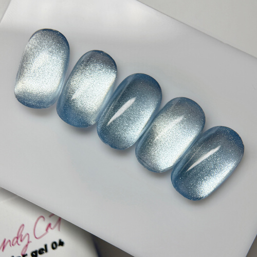 Гель-лак Candy cat color gel 04, 10г. стеклянный флакон с кистью