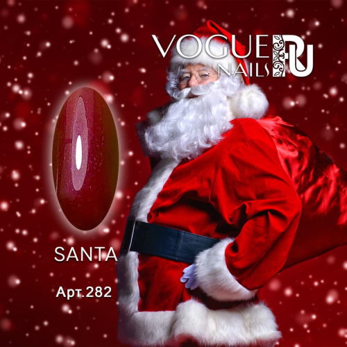 Гель-лак с блестками SANTA 282