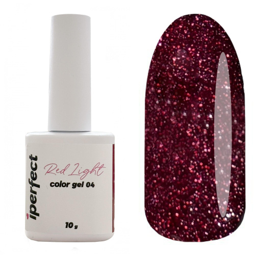 Гель-лак Red light color gel 04, 10г. iPerfect