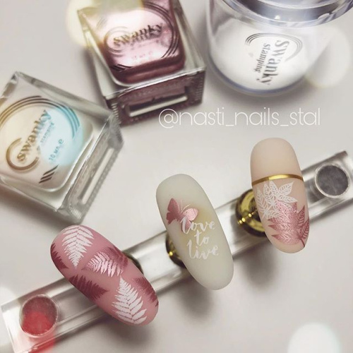 Лак для стемпинга Swanky Stamping Metallic 03 Розовое золото 10мл