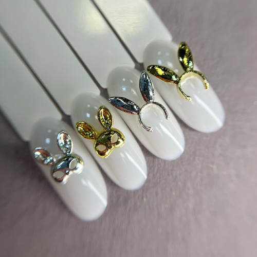 1872 Фигурки объемные "Маски зайчика" 10шт